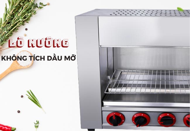 lò nướng không tụ dầu