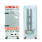 Tủ cơm 10 khay điện gas hấp từ 35kg Gạo/mẻ có điều khiển