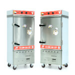 Tủ cơm 10 khay điện gas hấp từ 35kg Gạo/mẻ có điều khiển
