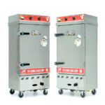 Tủ cơm 10 khay điện gas hấp từ 35kg Gạo/mẻ có điều khiển