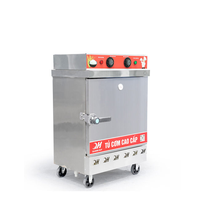 Tủ cơm 6 khay điện hấp từ 20kg Gạo/mẻ có điều khiển
