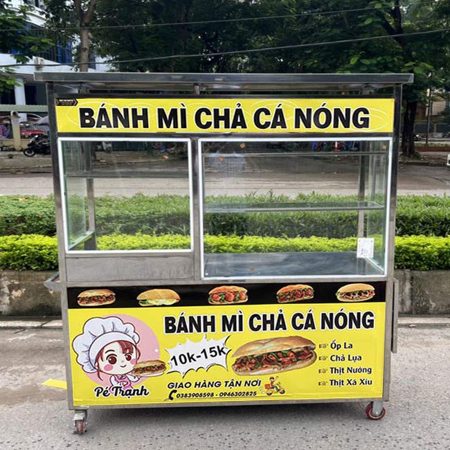 kinh doanh xe bánh mì chả cá