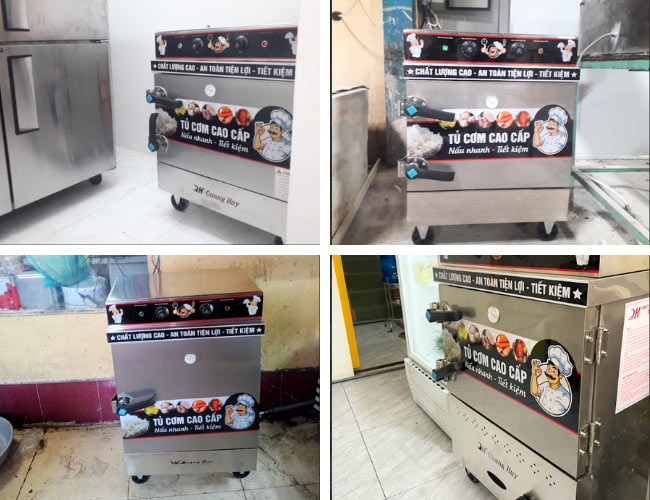 tủ cơm 4 khay quang huy