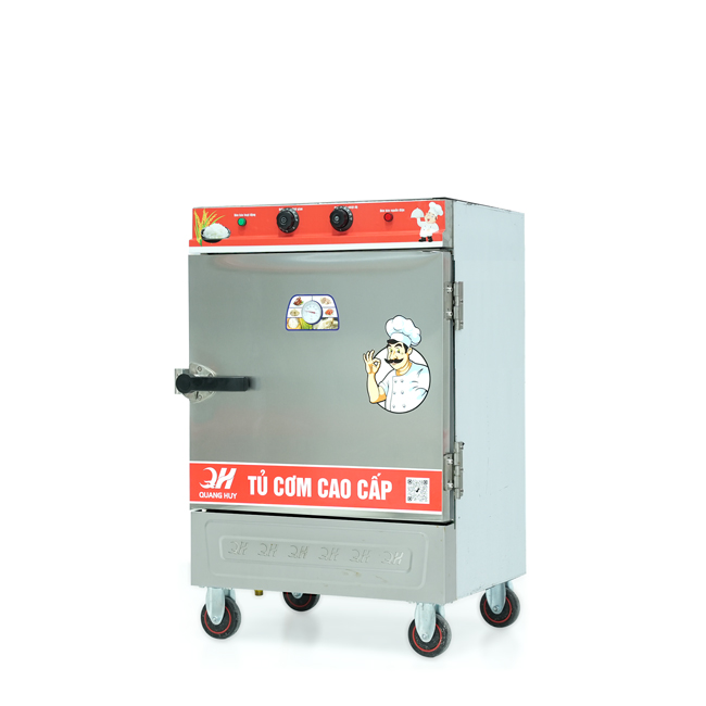 Tủ cơm 6 khay điện hấp từ 20kg Gạo/mẻ có điều khiển