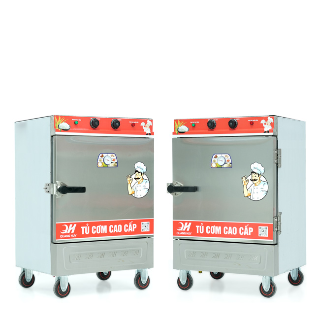 Tủ cơm 6 khay điện hấp từ 20kg Gạo/mẻ có điều khiển