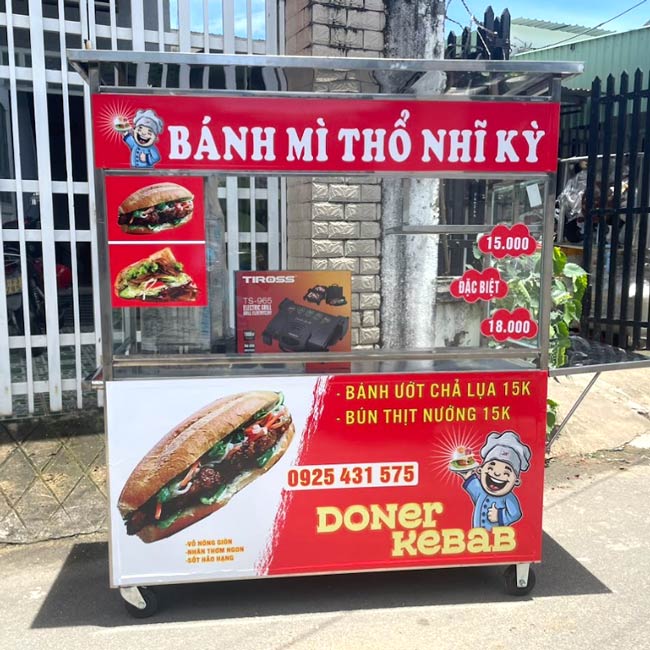 xe bánh mì 1m6