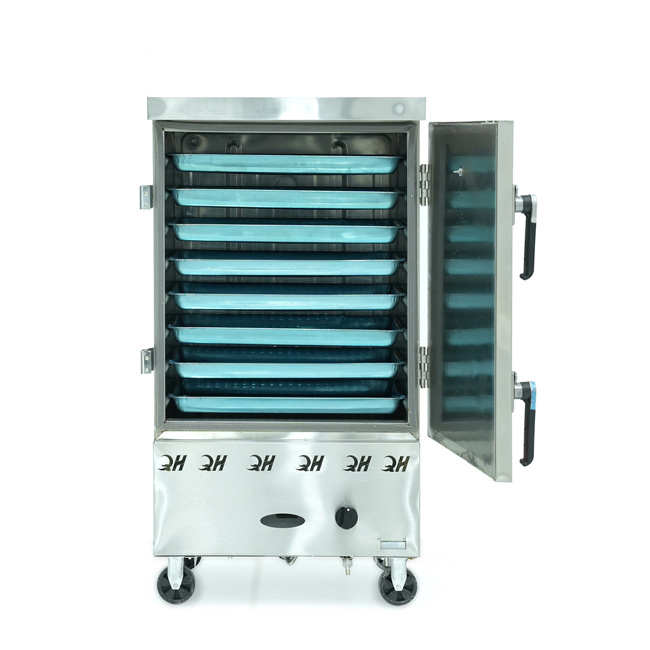 Tủ cơm 8 khay gas hấp từ 26kg Gạo/mẻ