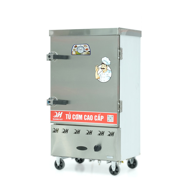Tủ cơm 8 khay gas hấp từ 26kg Gạo/mẻ
