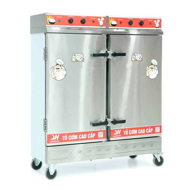 Tủ cơm 24 khay điện hấp từ 80kg Gạo/mẻ có điều khiển