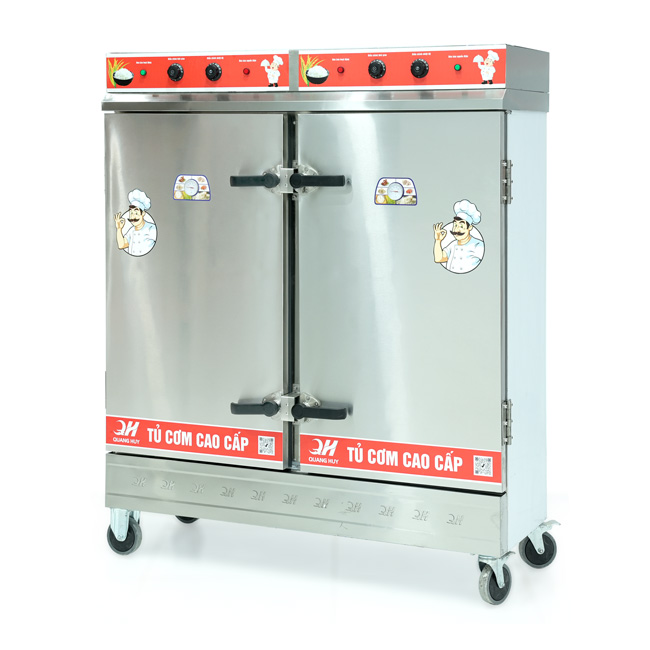 Tủ cơm 24 khay điện hấp từ 80kg Gạo/mẻ có điều khiển