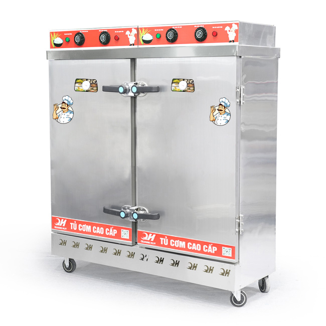 Tủ cơm 24 khay điện hấp từ 80kg Gạo/mẻ có điều khiển