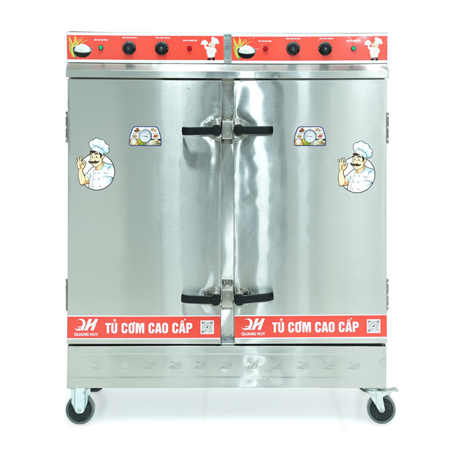 Tủ cơm 24 khay điện hấp từ 80kg Gạo/mẻ có điều khiển