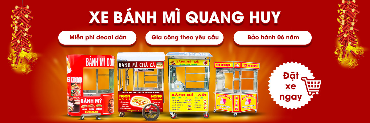 Xưởng đóng Xe Bánh Mì Quang Huy - Gia công theo yêu cầu