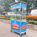 Xe bánh mì Chả Cá mái bằng 90cm CC900-B