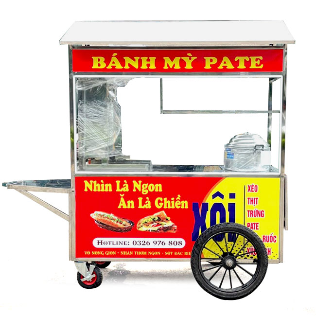 Xe bánh mì Pate mái chùa 1m5 PT1200-C