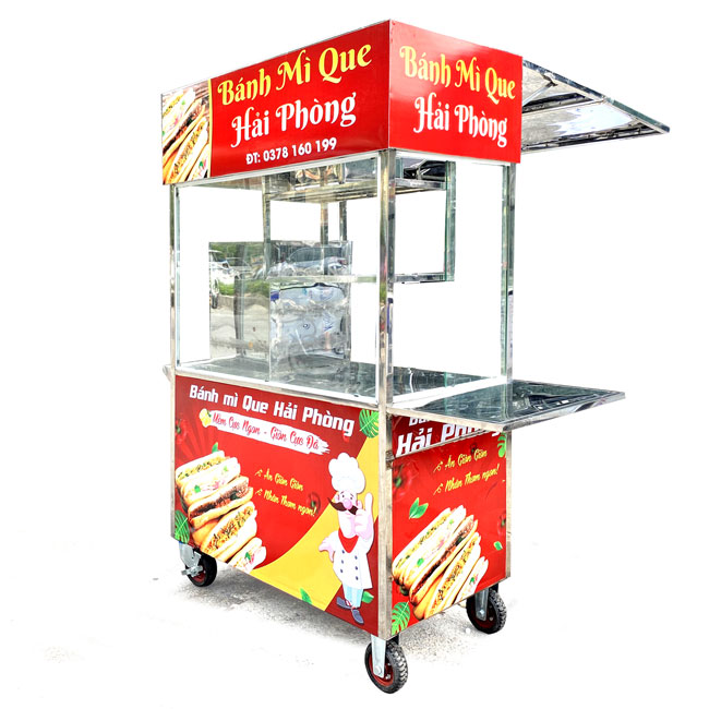 Xe bánh mì Que mái bằng 1m2 Q1200-B