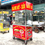 Xe bán xôi bánh mì mái bằng 90cm X900-B