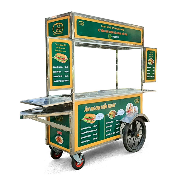 Xe bánh mì và xôi Hoàng Phố 1m6 bánh bò - Quang Huy