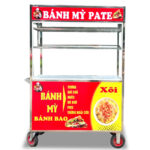 Xe bánh mì pate bánh bao xôi 1m2 đỏ