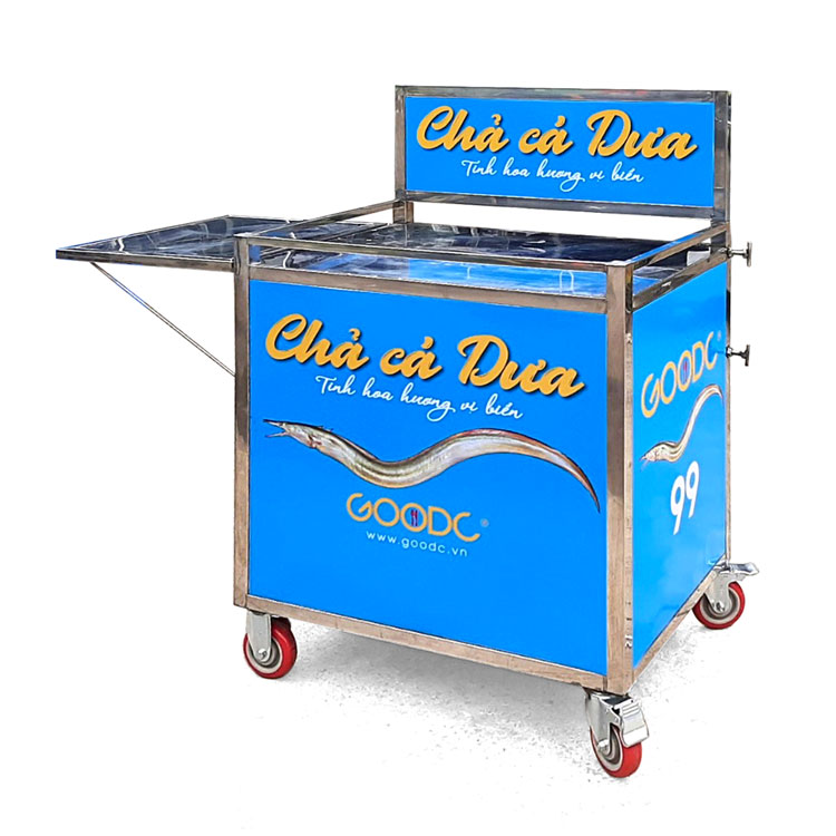 Xe bánh mì chả cá 70cm Dưa Goodc