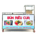 Tủ bán bún riêu cua 1m6 2 nồi B1600-KM