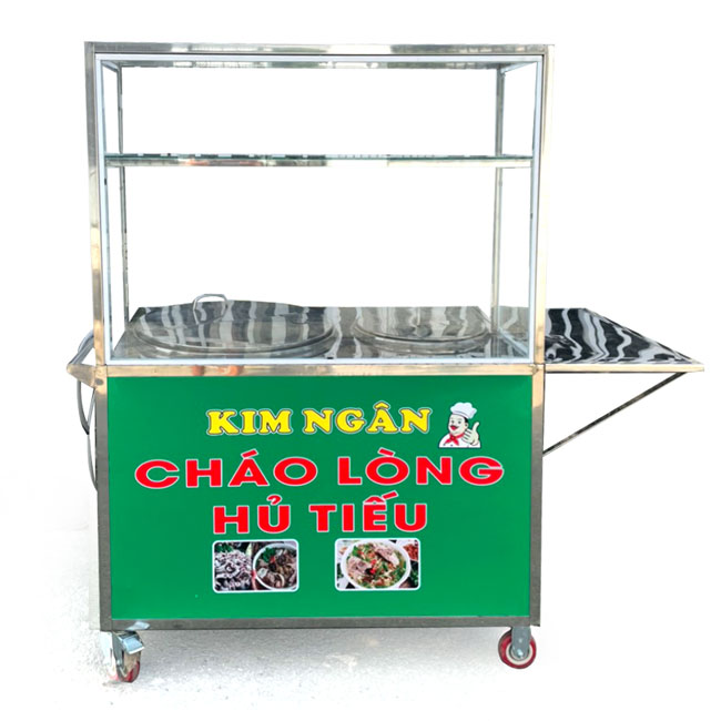 Xe bán cháo lòng hủ tiếu 1m2 Kim Ngân C1200-B