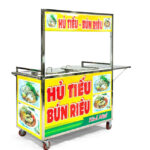 Xe bán hủ tiếu bún riêu 1m5 2 nồi H1500-B