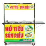 Xe bán hủ tiếu bún riêu 1m5 2 nồi H1500-B