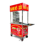 Xe bán xôi bánh mì mái bằng 90cm X900-B