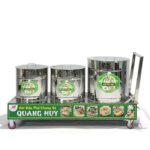 Xe đẩy 3 nồi phở điện 30-60-100 lít