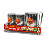 Xe đẩy 3 nồi phở điện 30-60-100 lít