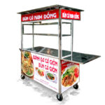 Xe đẩy bán bún cá Nam Đồng 1m5 B1500-B