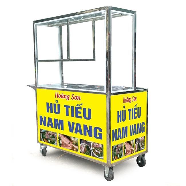 Xe đẩy bán hủ tiếu 1m2 Hoàng Sơn HT1200-B