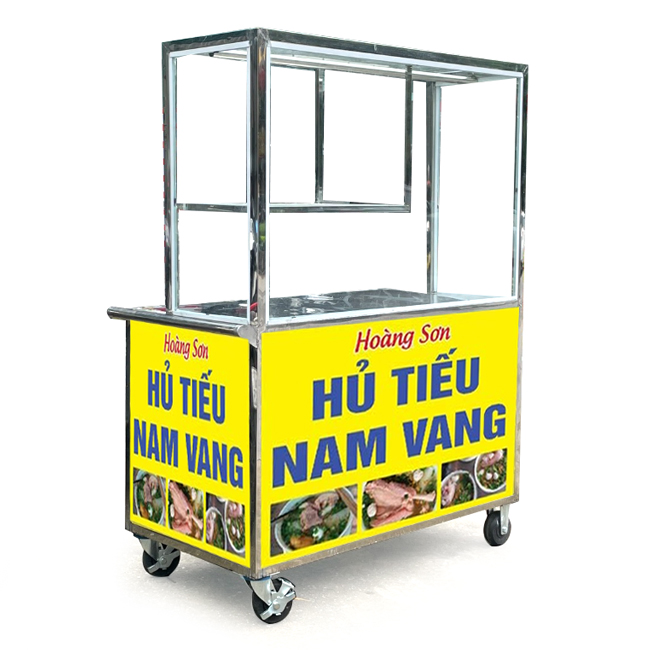 Xe đẩy bán hủ tiếu 1m2 Hoàng Sơn HT1200-B