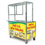 Xe đẩy bán phở gà bún thang 1m2 P1200-B