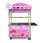 Xe đẩy bán Milk Tea hồng 1m2 TS1200-V