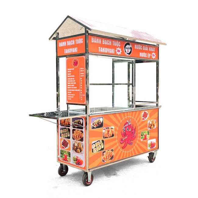 Xe bánh bạch tuộc Takoyaki Sushi 1m6 BBT1600-N