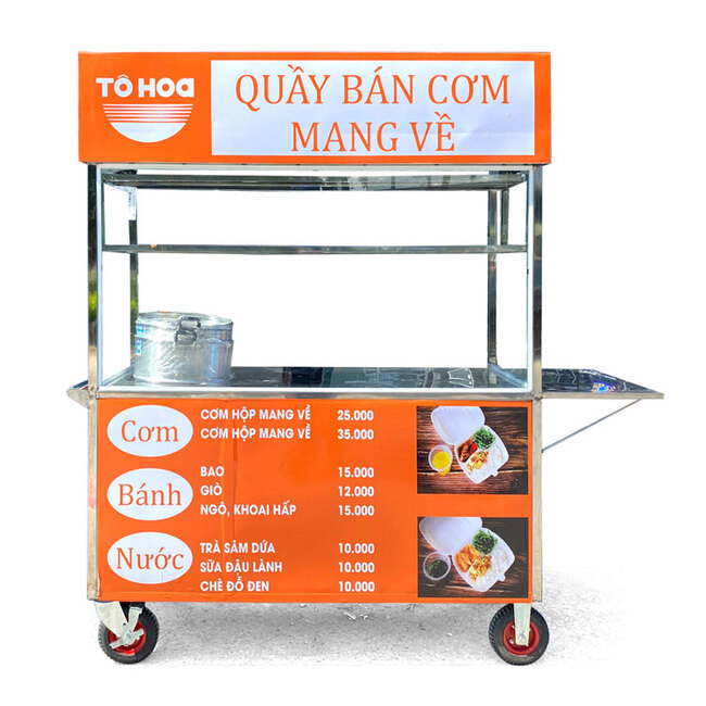 Quầy bán cơm mang về Tô Hoa 1m6 QC1600-B