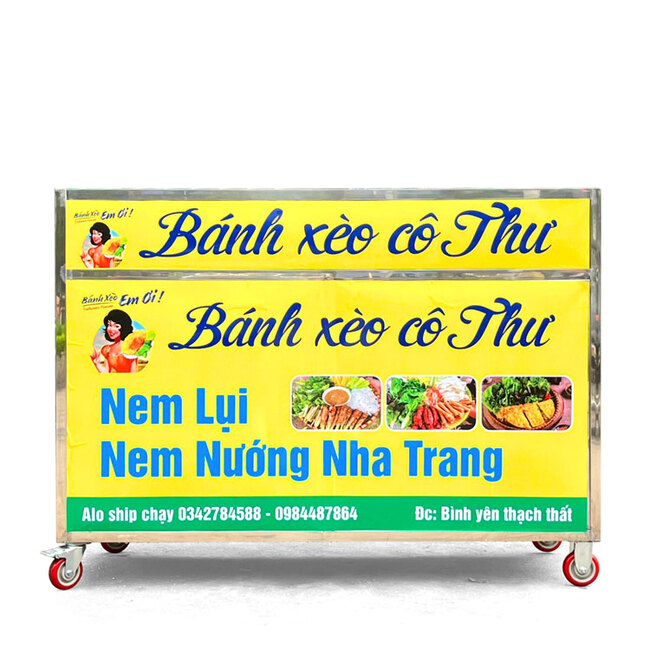 Xe bánh xèo cô Thư màu vàng 1m5 BX1500