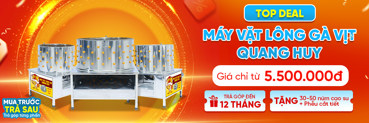 Máy Vặt Lông Gà Quang Huy sản xuất giá tại xưởng