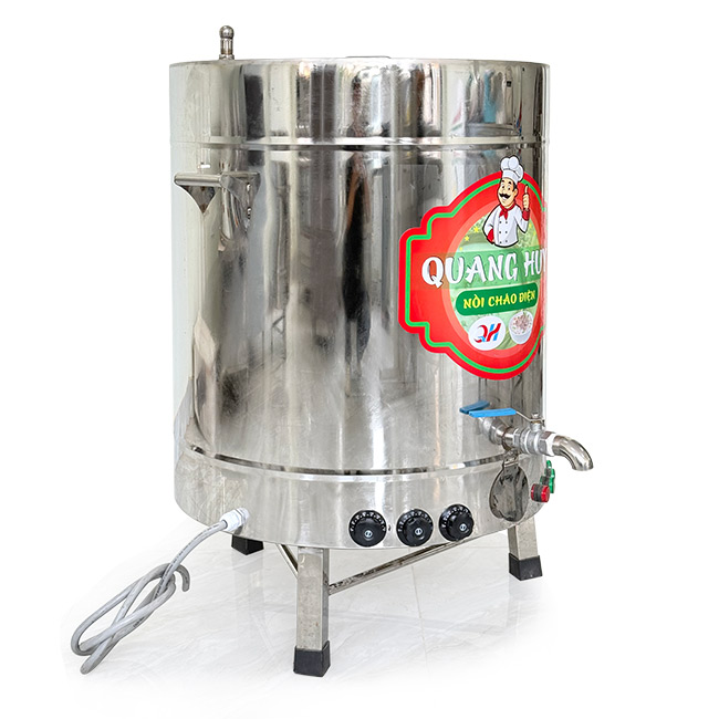 Nồi nấu cháo công nghiệp 300L nấu 30kg gạo/mẻ