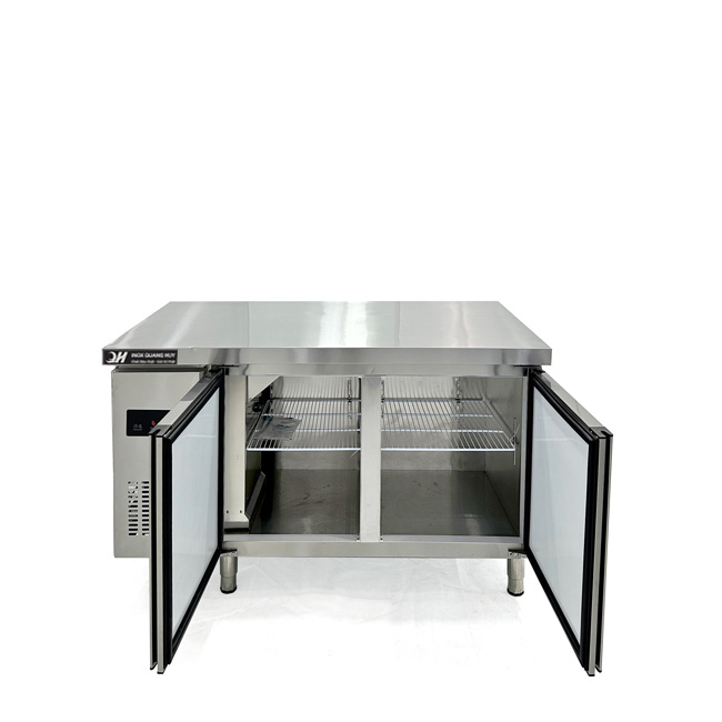 Tủ mát bàn chặt 1m2 260L làm lạnh quạt gió