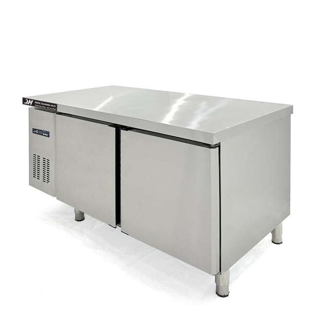 Tủ mát bàn chặt 1m5 360L làm lạnh quạt gió