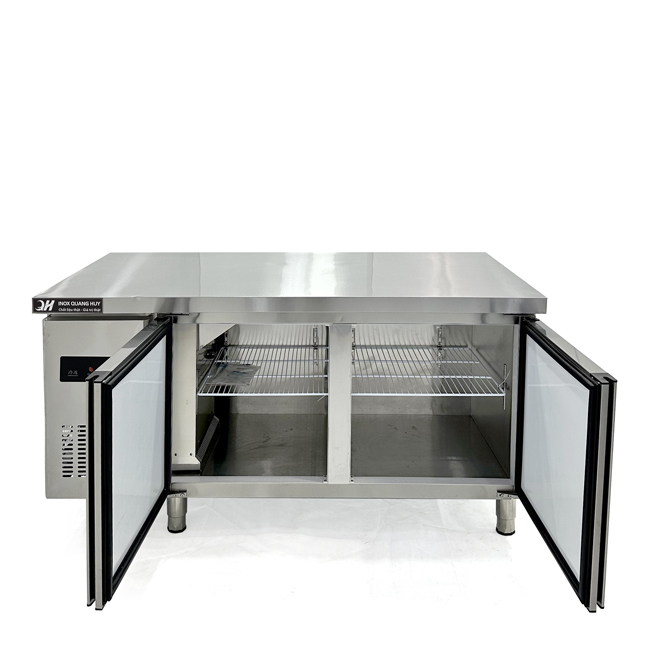 Tủ mát bàn chặt 1m5 360L làm lạnh quạt gió