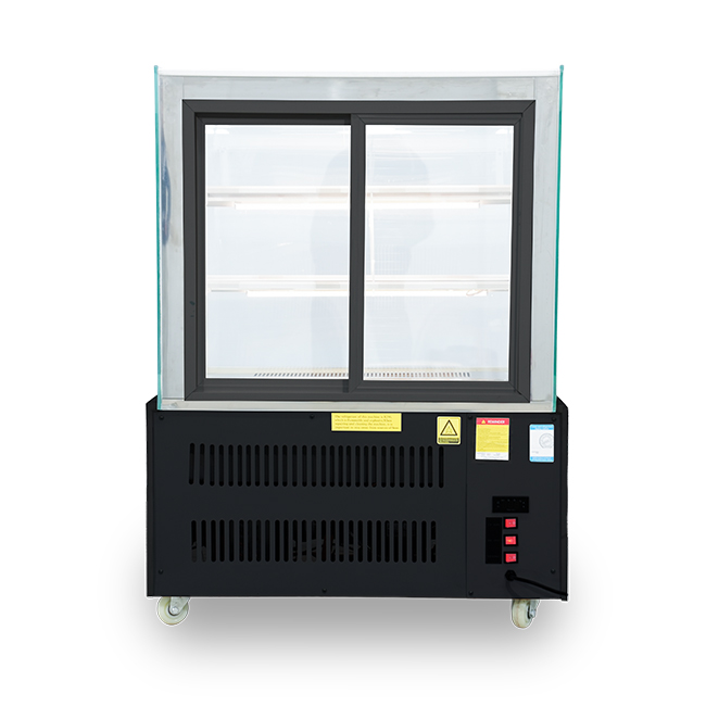 Tủ bánh kem 1m2 3 tầng kính cong Mới TBK3T-1.2C-NR