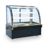 Tủ bánh kem 1m2 3 tầng kính cong Mới TBK3T-1.2C-NR