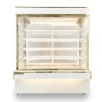 Tủ bánh kem 1m5 5 tầng kính vuông Mới TBK5T-1.5V-NR