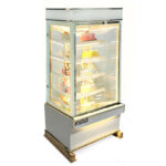 Tủ bánh kem 90cm 5 tầng kính vuông Mới QHTBK5T-0.9V-NR