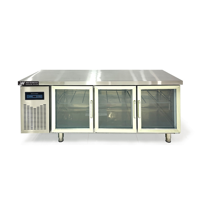 Tủ mát bàn chặt 1m8 330L làm lạnh trực tiếp