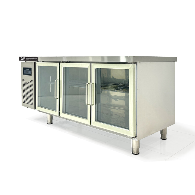 Tủ mát bàn chặt 1m8 330L làm lạnh trực tiếp